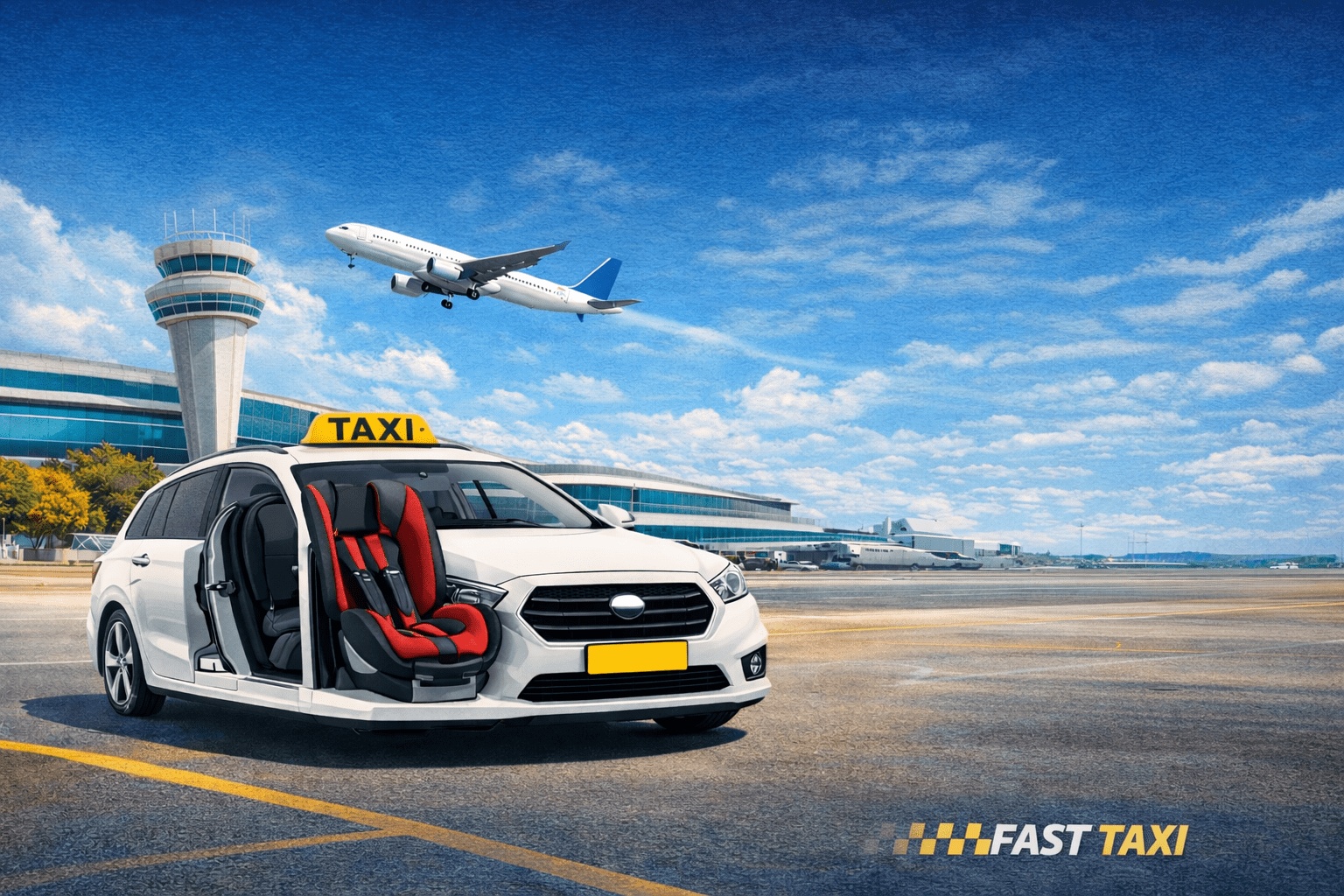 🚕 מונית לנתב״ג למשפחות – כך נוסעים עם ילדים בראש שקט